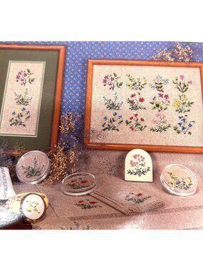 Anchor Country Wildflowers Cross Stitch Pattern Book By Dale Burdett Floral